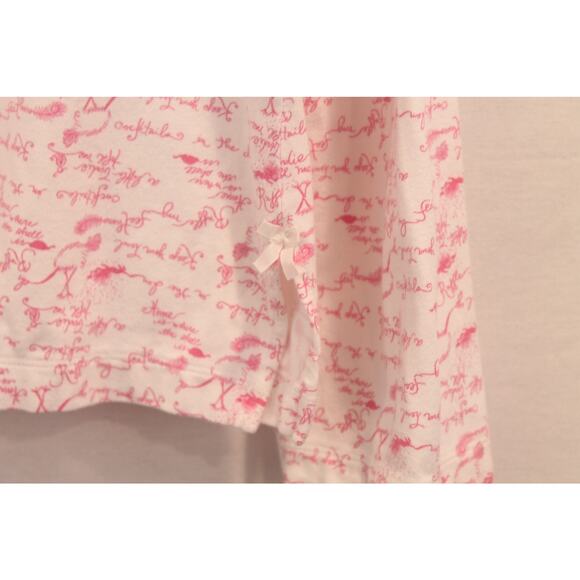 Lilly Pulitzer Pajama Set Womens Large Flamingo Print Button Up Sleepwear - Picture 4 of 15